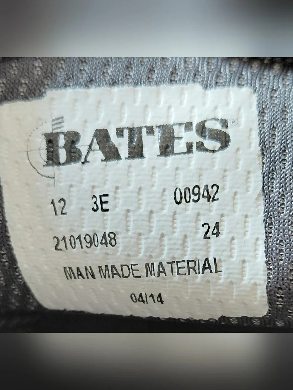 BATES LITES Men's Black Lace Up High Gloss Oxford Shoe Size 12